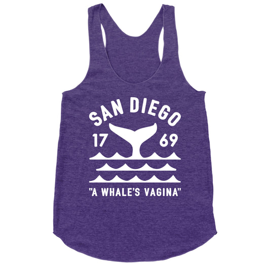 San Diego A Whale's Vagina Racerback Tank