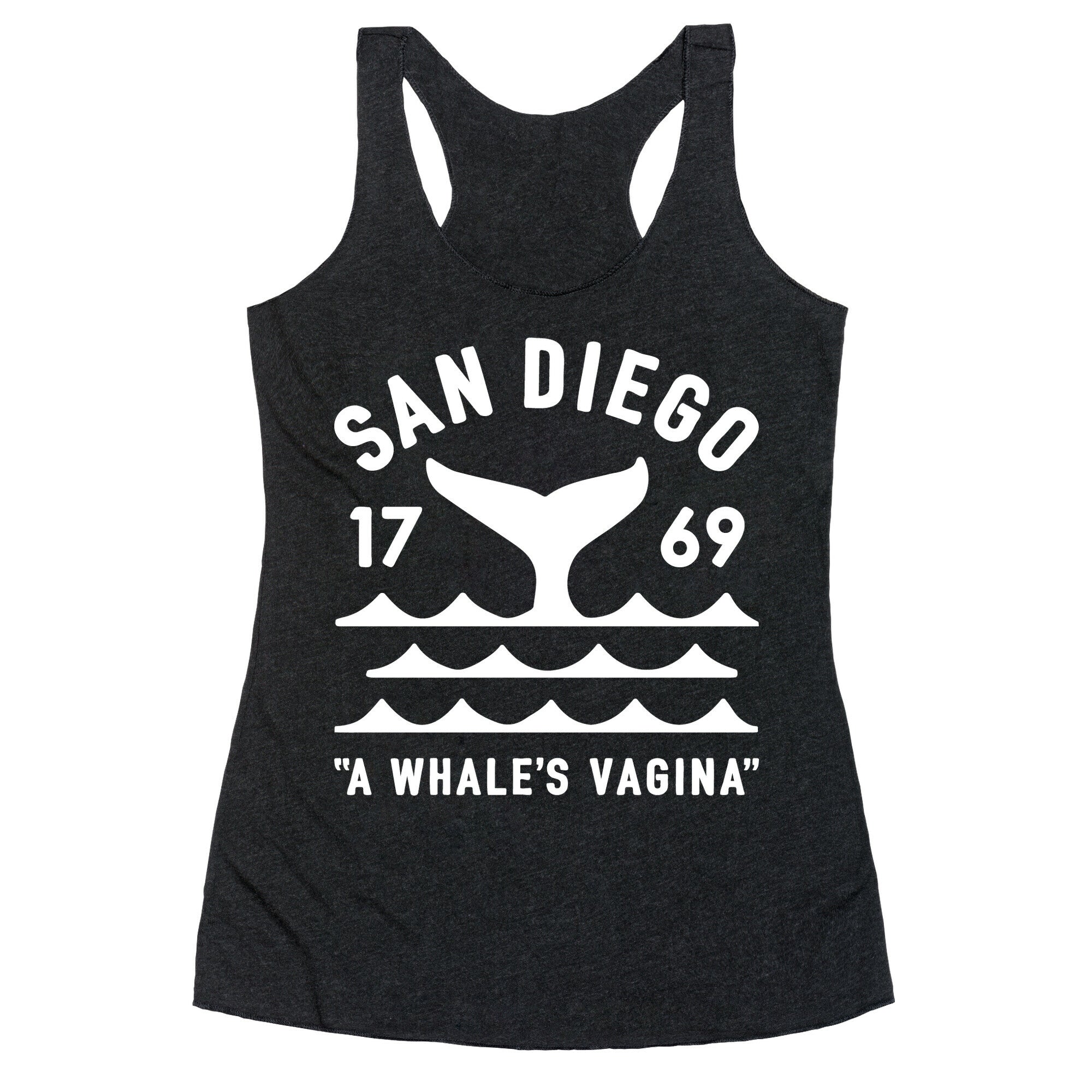 San Diego A Whale's Vagina Racerback Tank