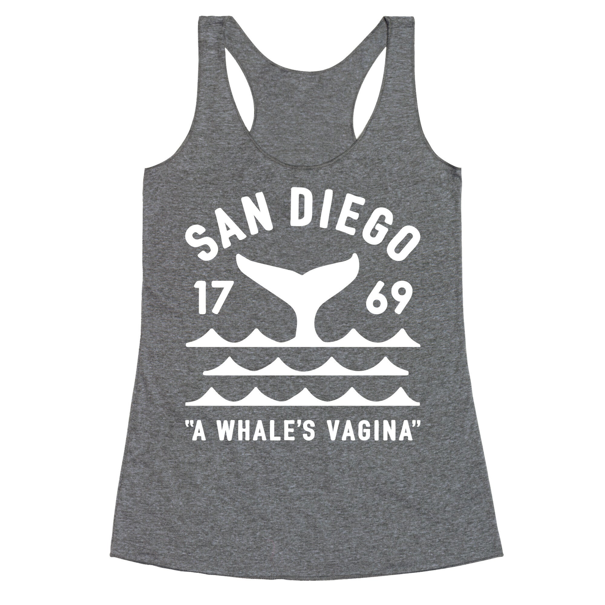 San Diego A Whale's Vagina Racerback Tank