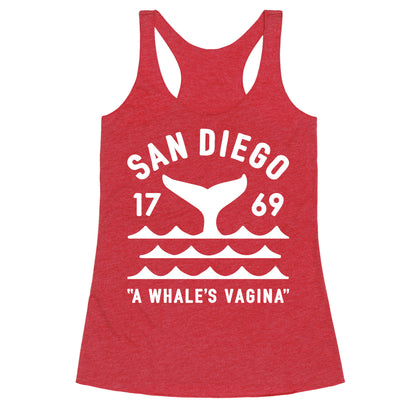 San Diego A Whale's Vagina Racerback Tank