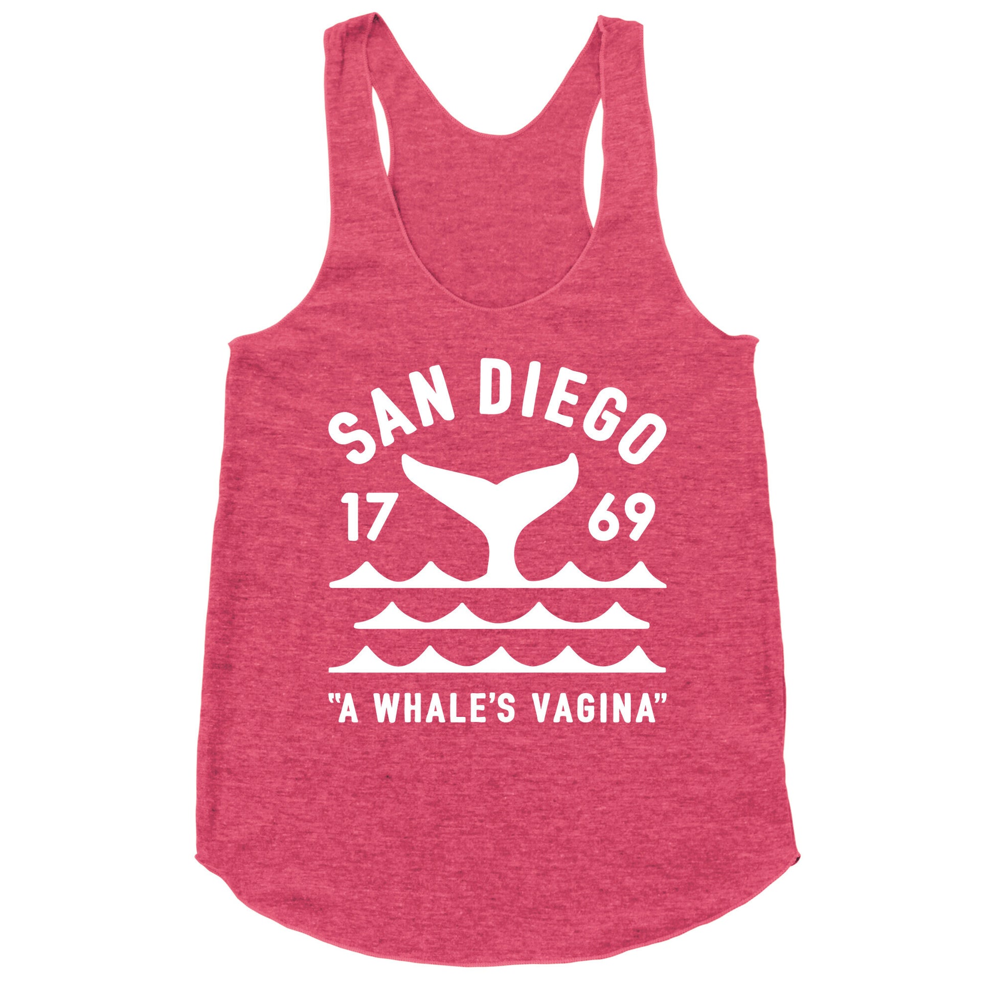 San Diego A Whale's Vagina Racerback Tank