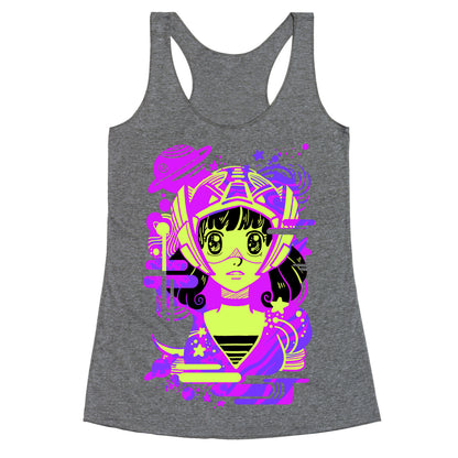Neon Anime Space Cadet Racerback Tank