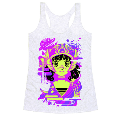 Neon Anime Space Cadet Racerback Tank