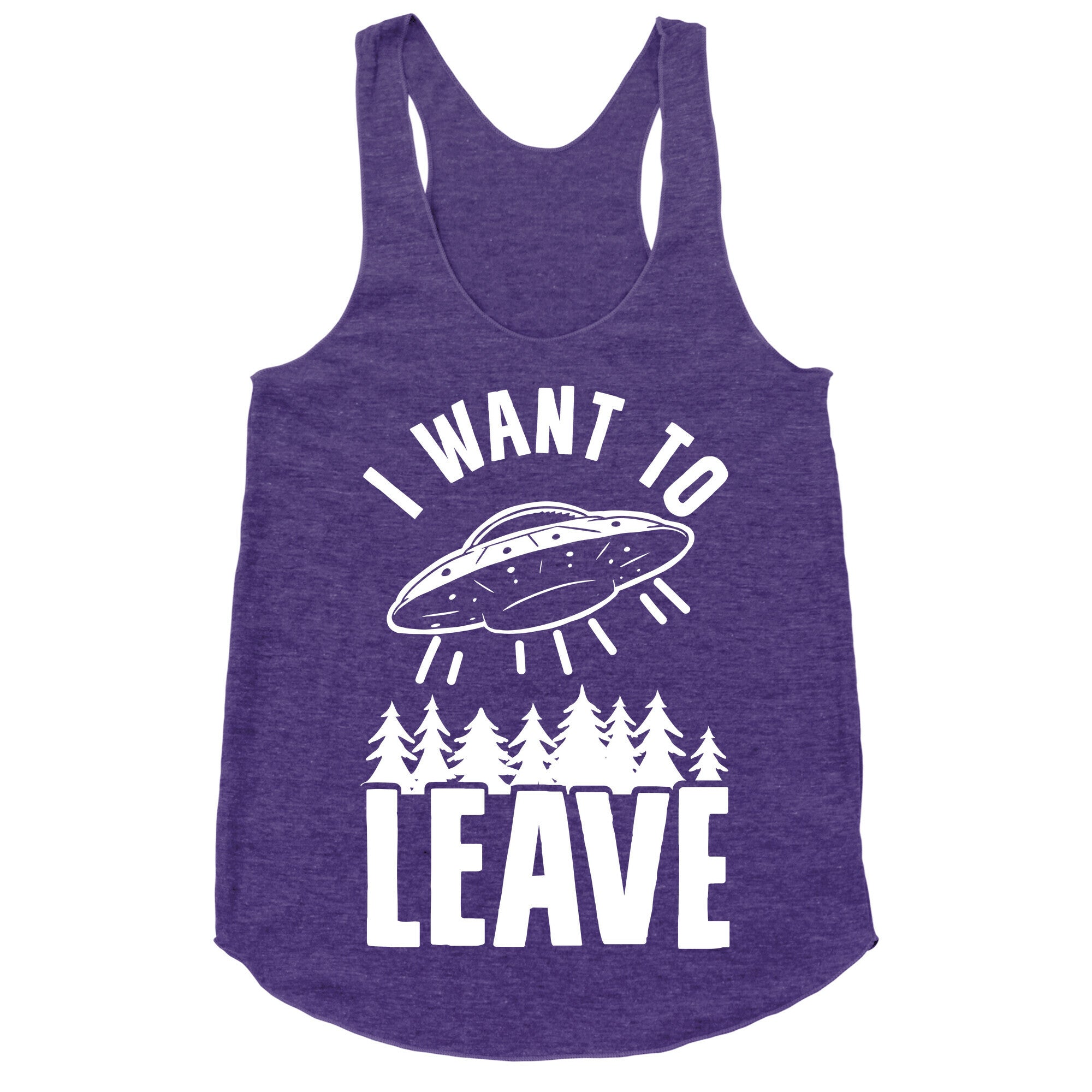 I Want To Leave Racerback Tank