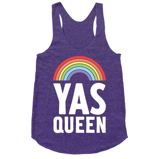 Yas Queen Rainbow Pride Racerback Tank
