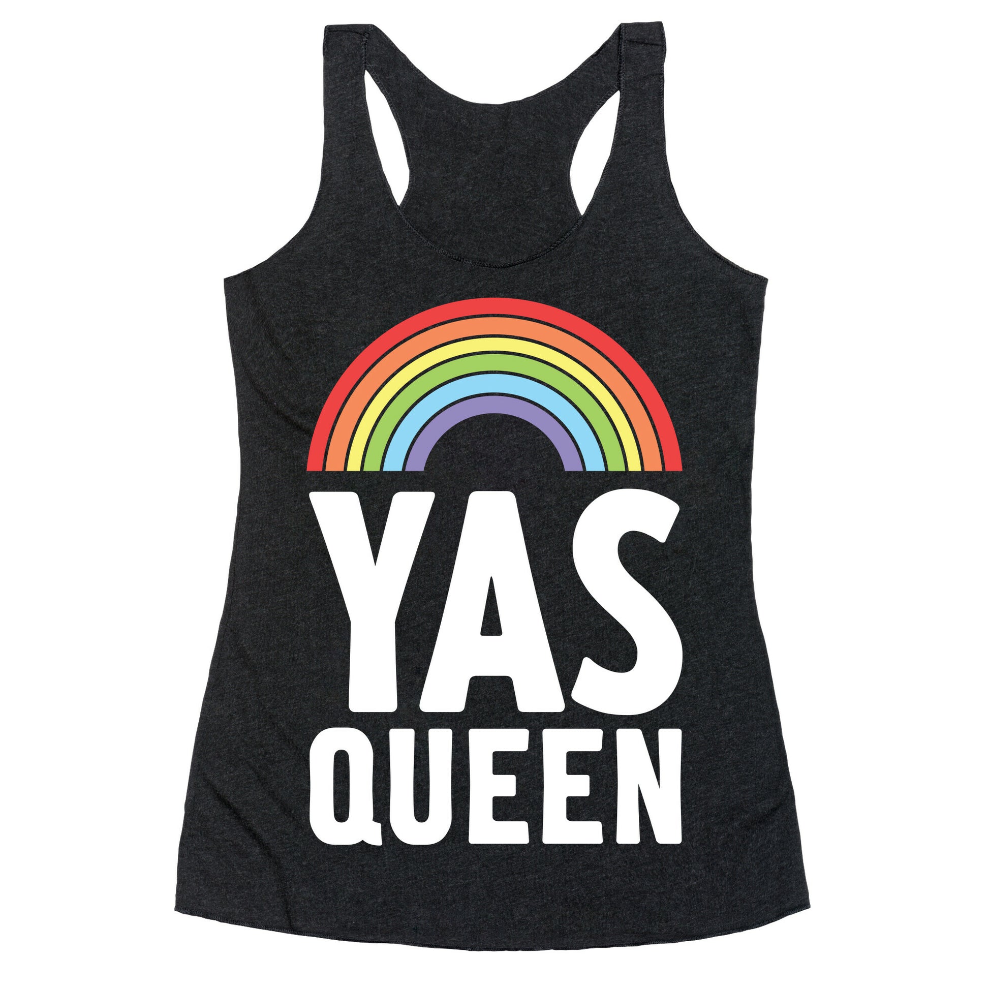 Yas Queen Rainbow Pride Racerback Tank