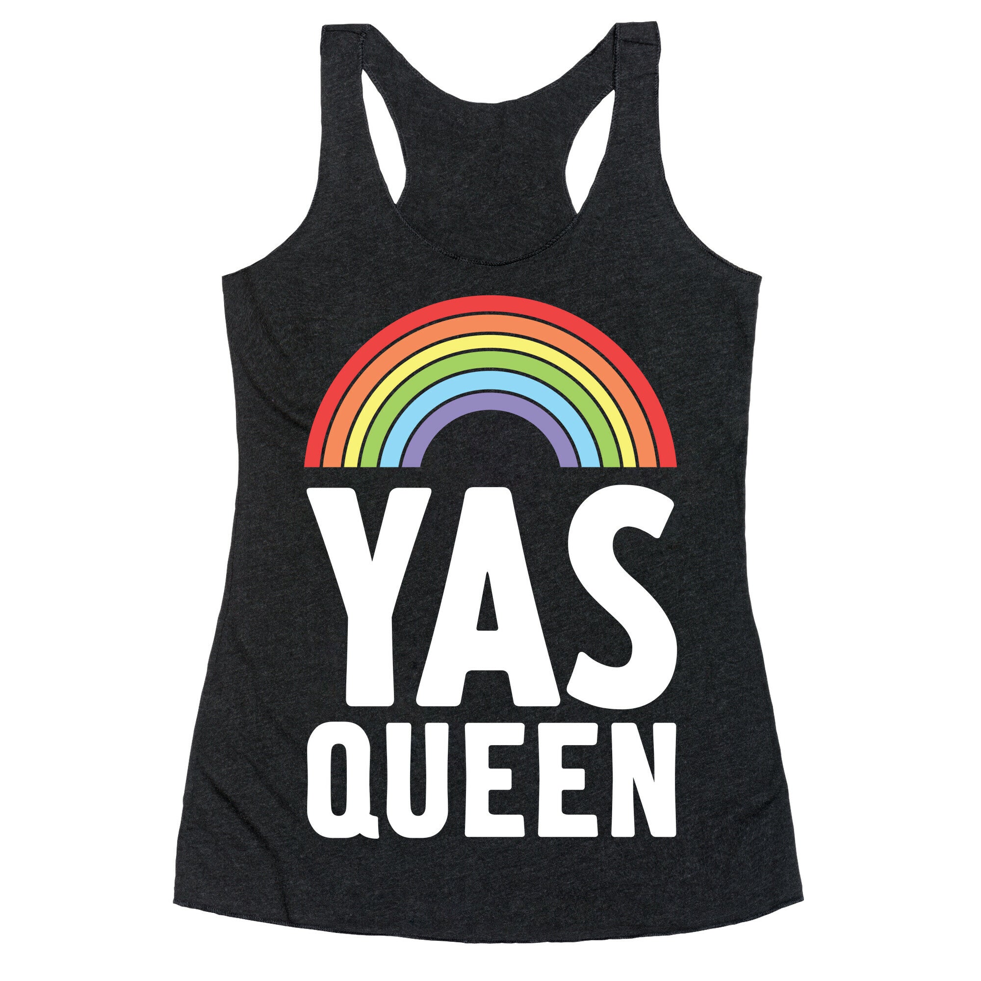 Yas Queen Rainbow Pride Racerback Tank