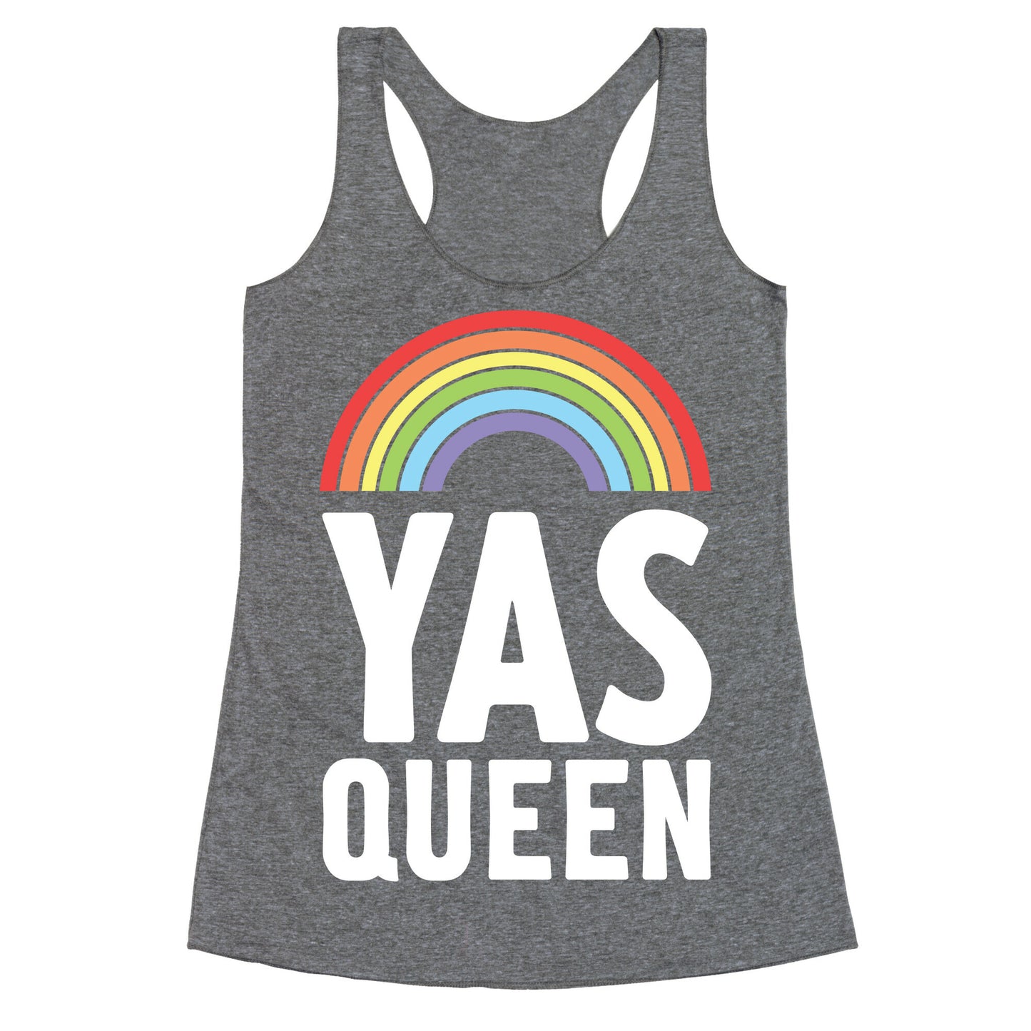 Yas Queen Rainbow Pride Racerback Tank