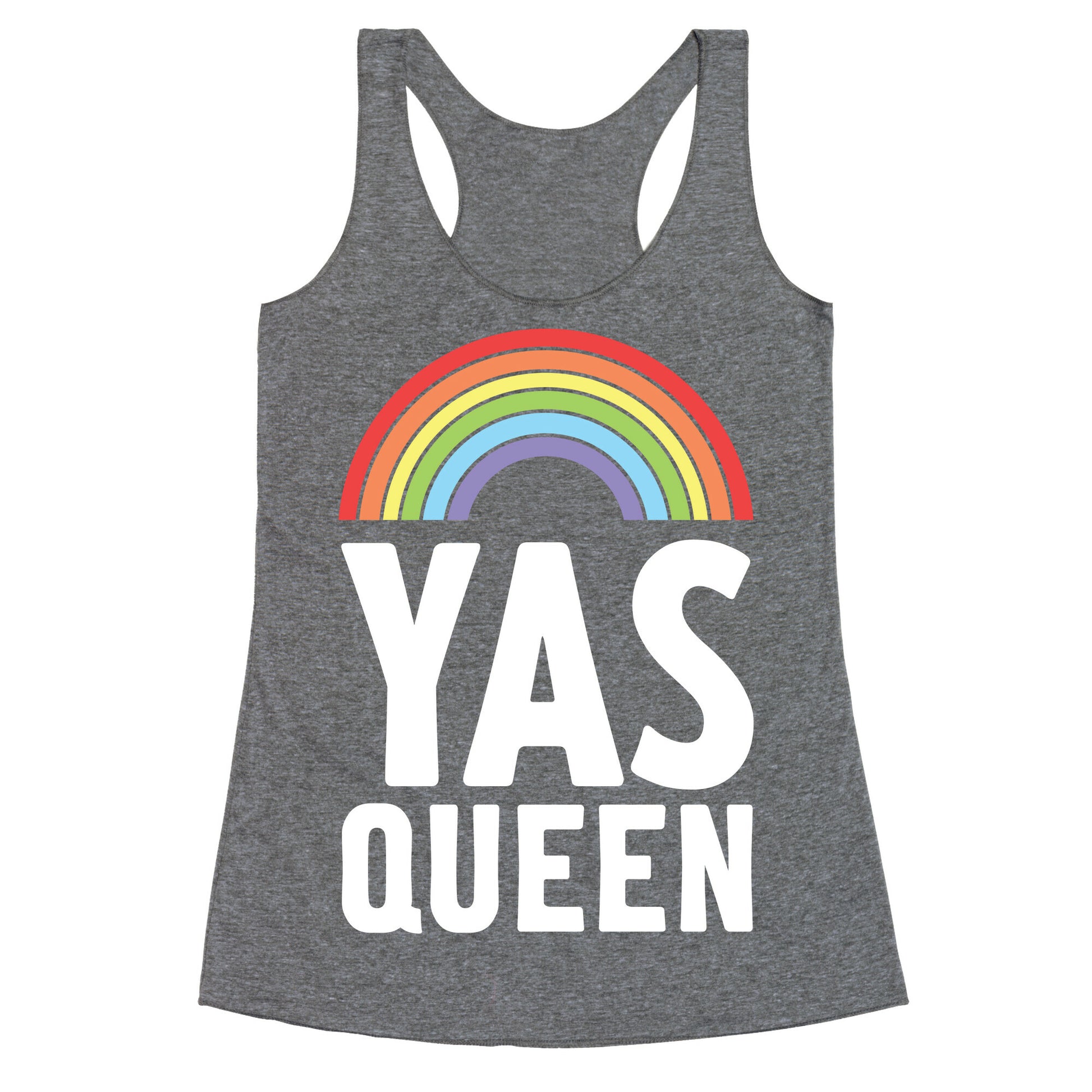 Yas Queen Rainbow Pride Racerback Tank