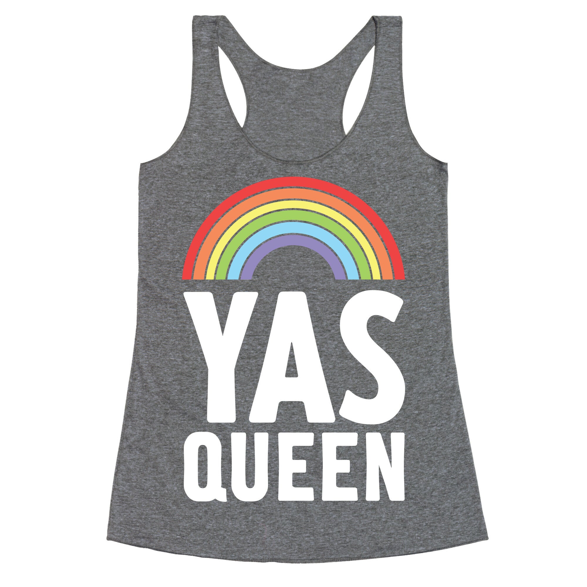 Yas Queen Rainbow Pride Racerback Tank