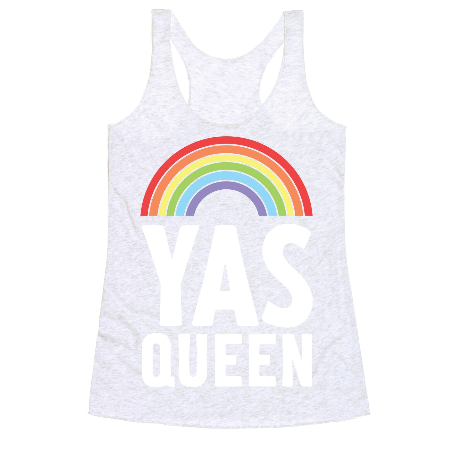 Yas Queen Rainbow Pride Racerback Tank