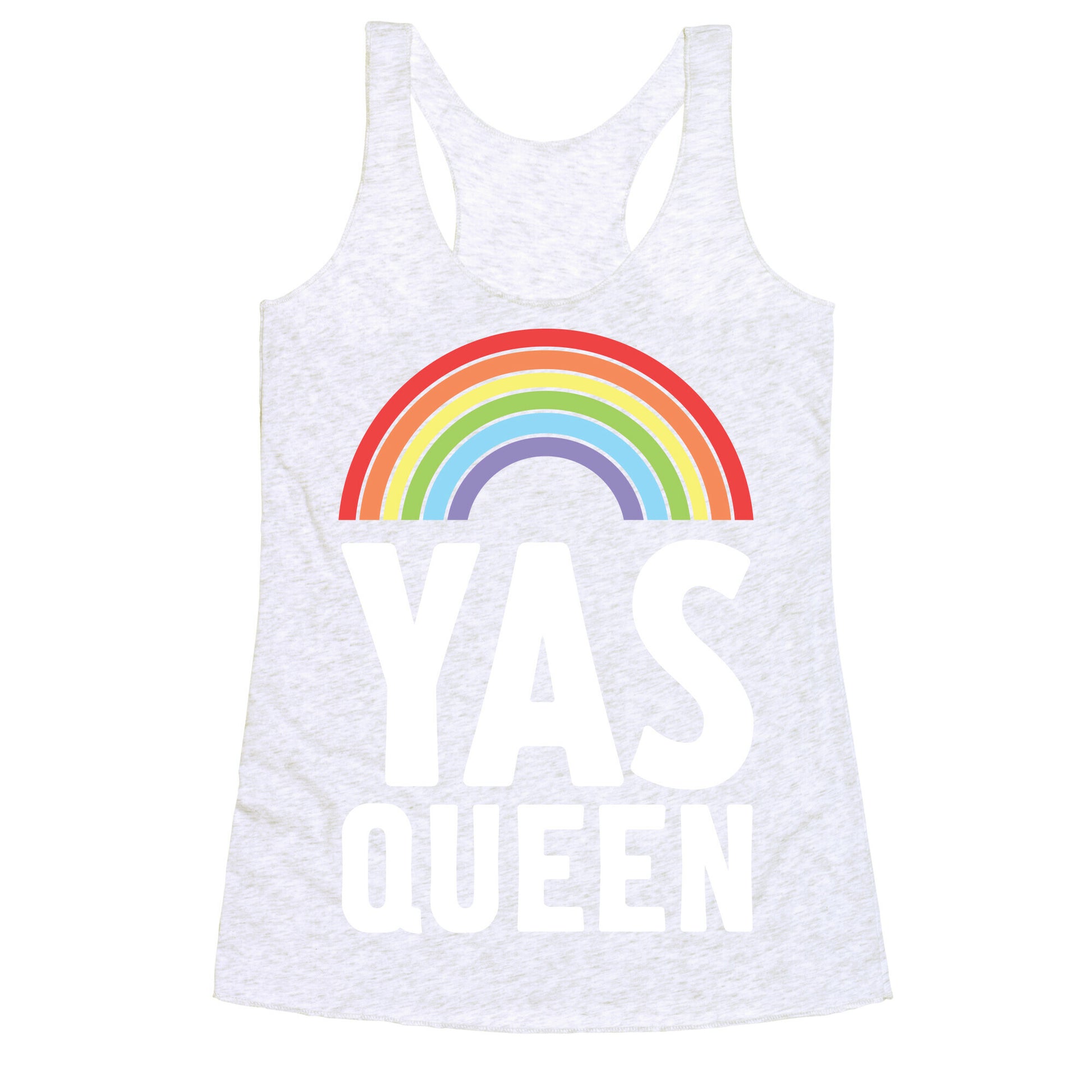 Yas Queen Rainbow Pride Racerback Tank