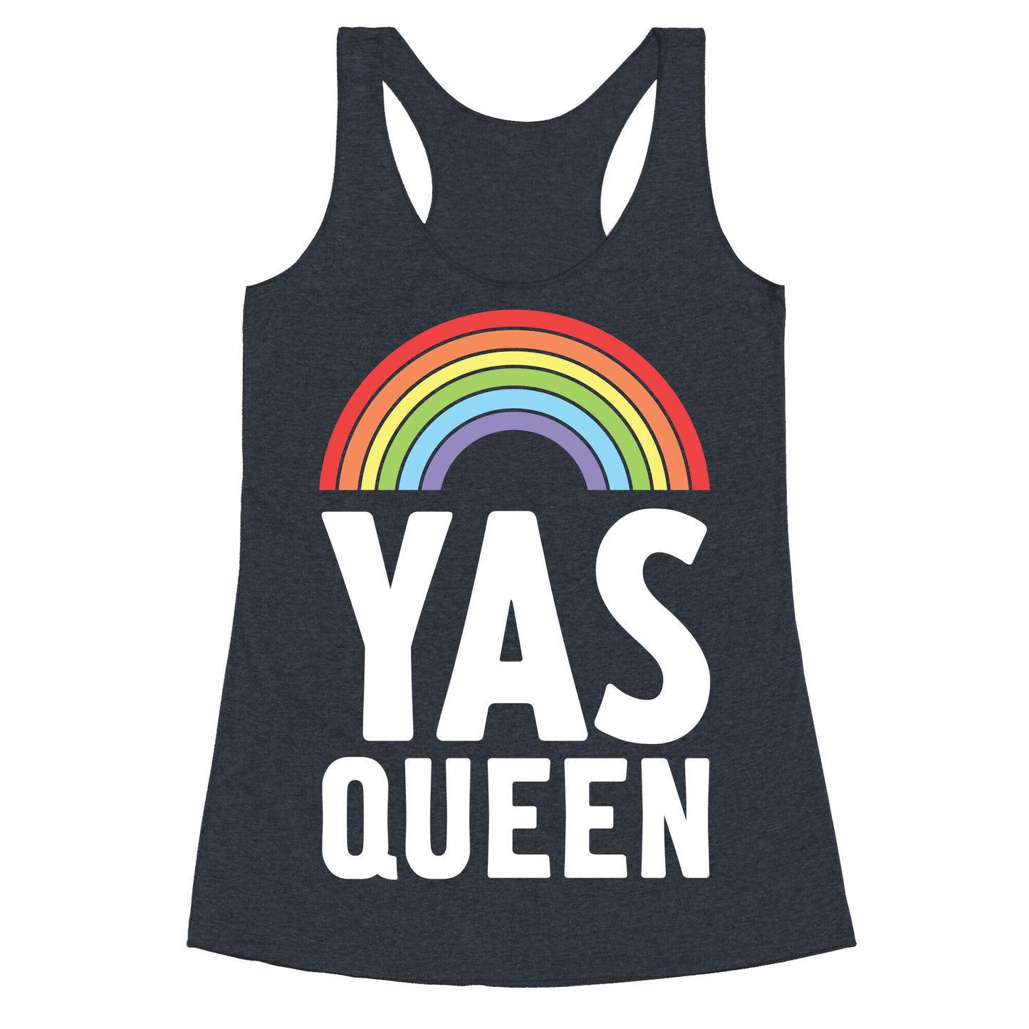 Yas Queen Rainbow Pride Racerback Tank