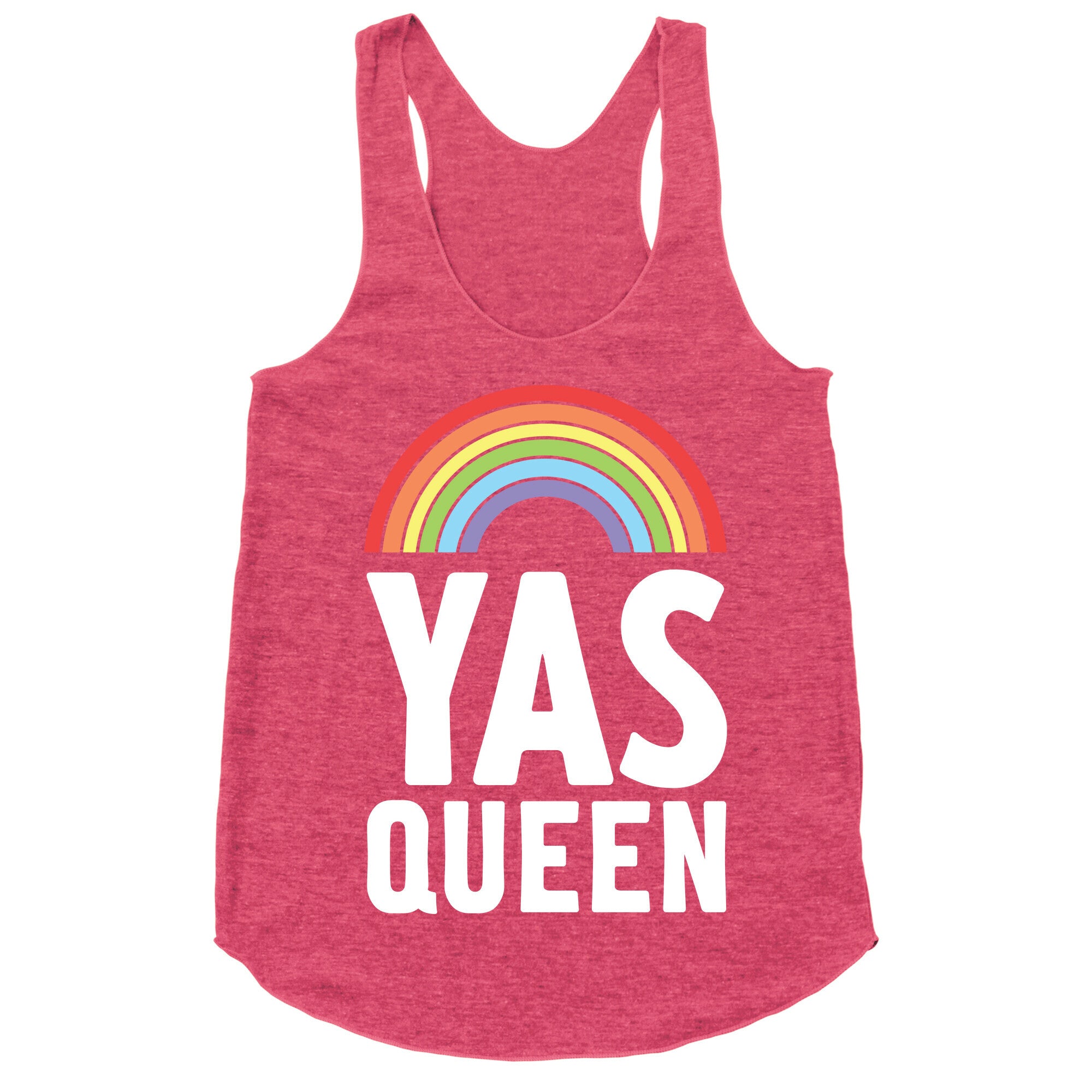 Yas Queen Rainbow Pride Racerback Tank