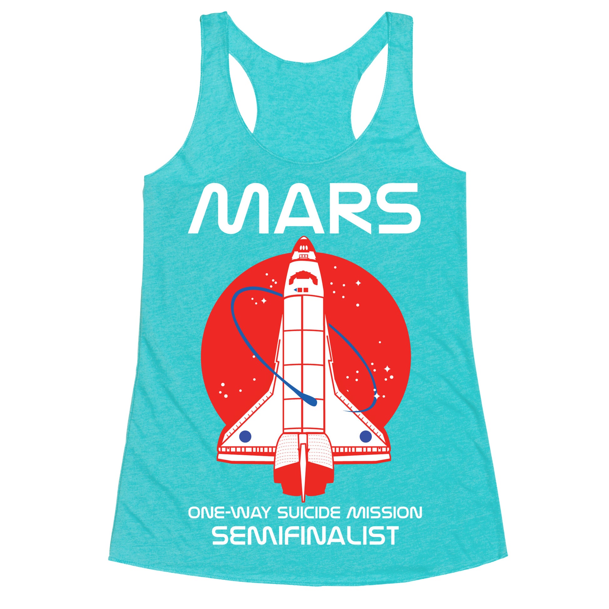 Mars One Way Mission Racerback Tank