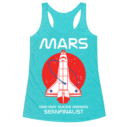 Mars One Way Mission Racerback Tank