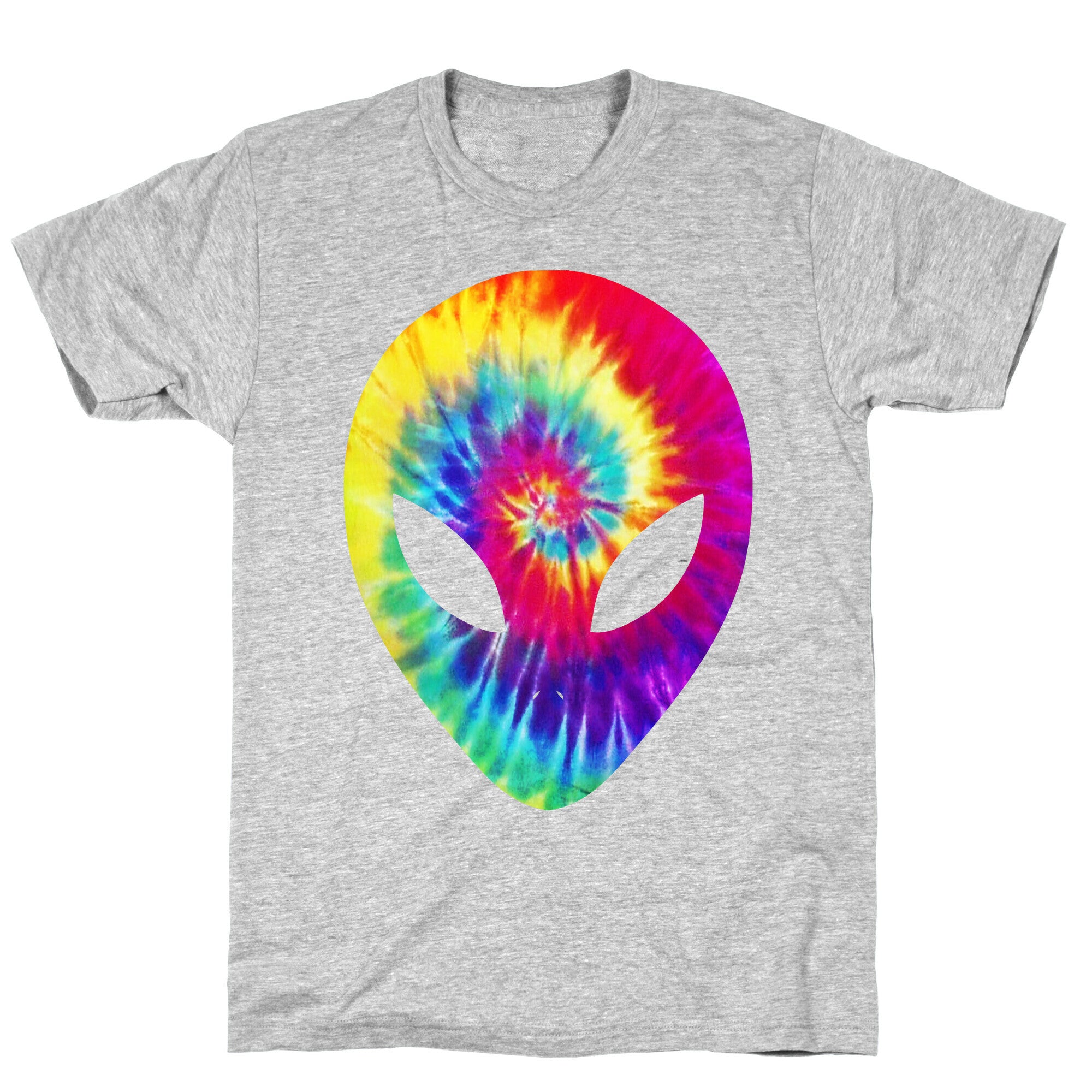 Tie Dye Alien Head T-Shirt