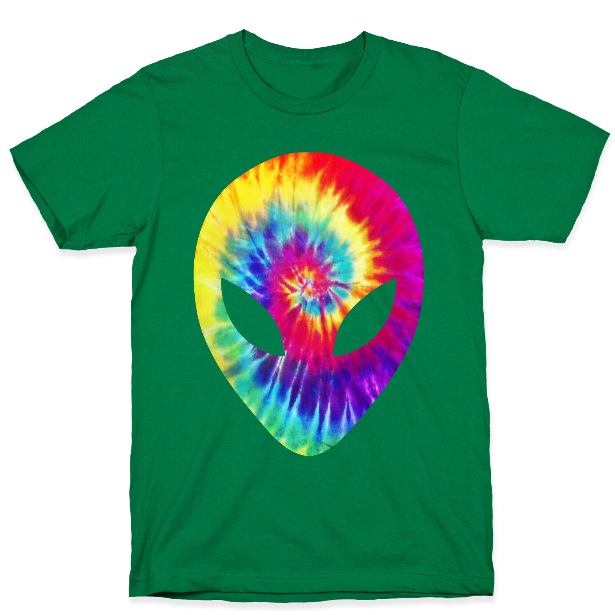 Tie Dye Alien Head T-Shirt