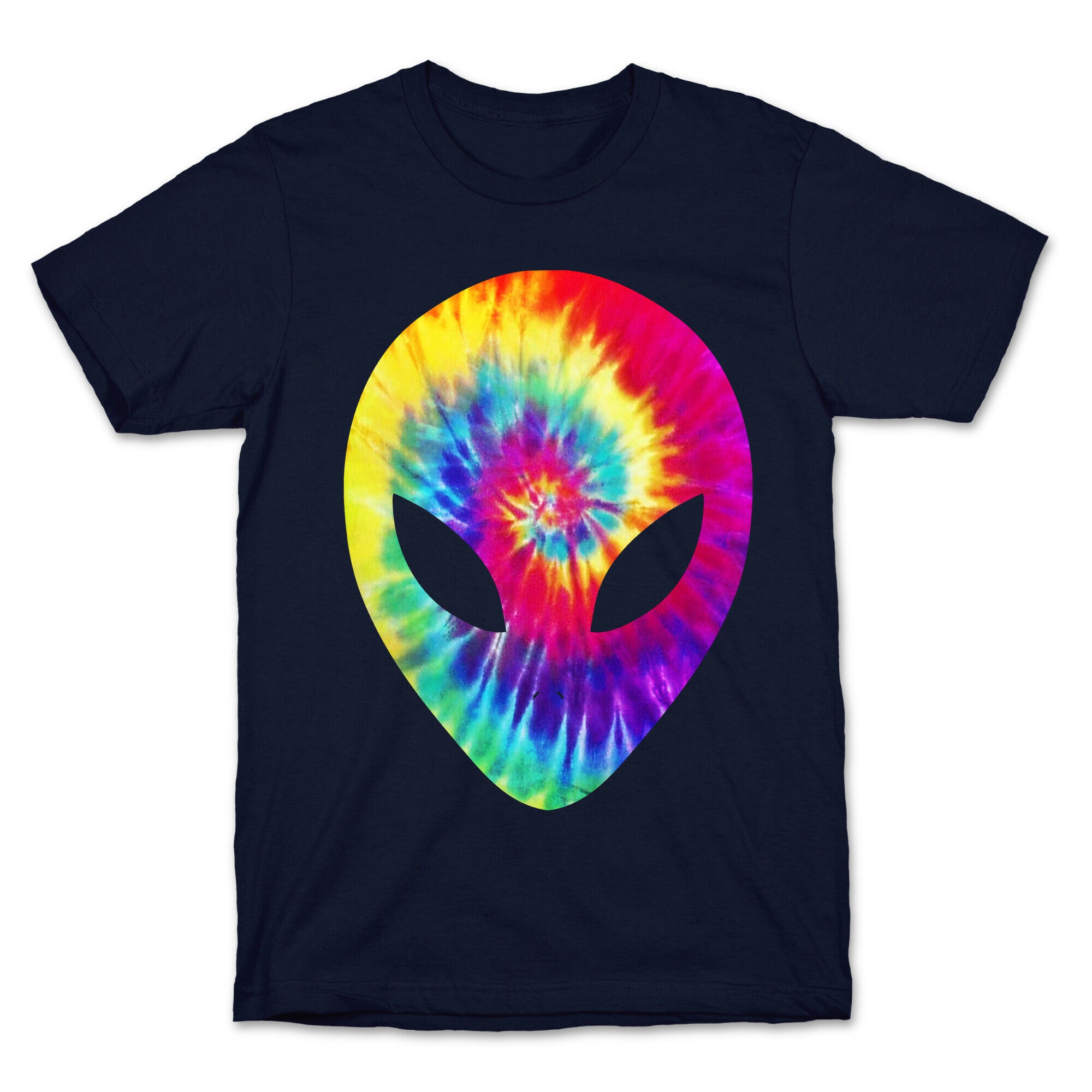 Tie Dye Alien Head T-Shirt