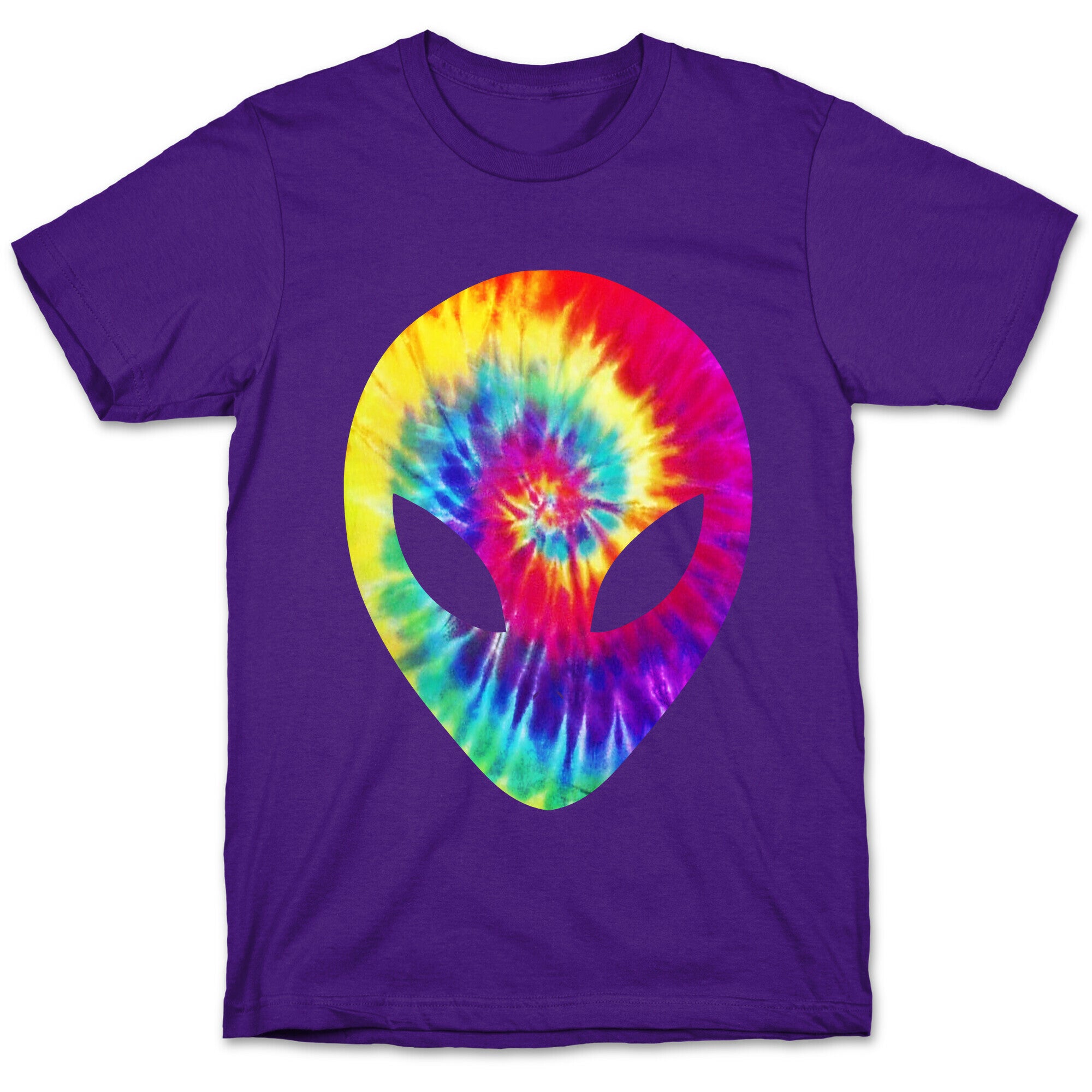 Tie Dye Alien Head T-Shirt