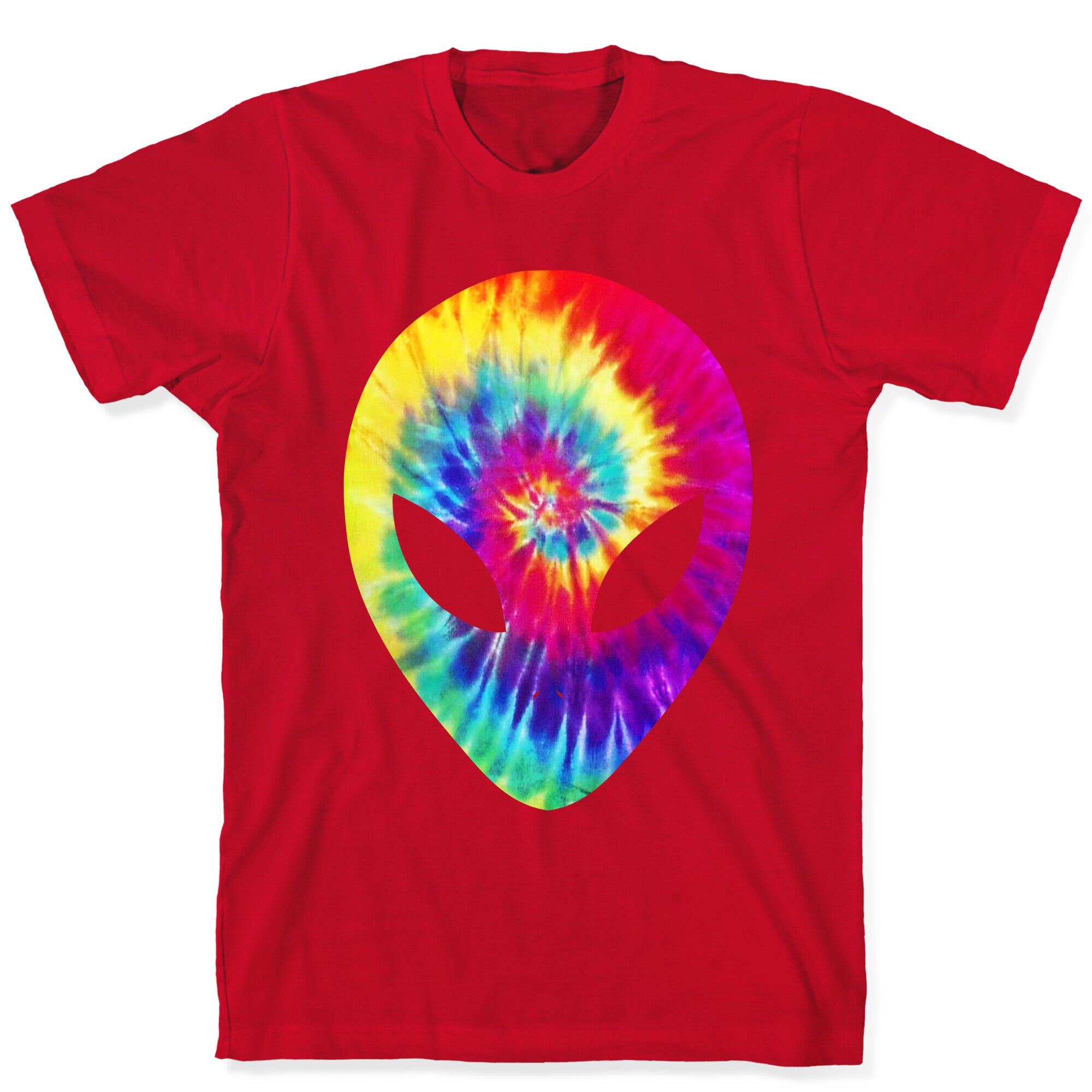 Tie Dye Alien Head T-Shirt