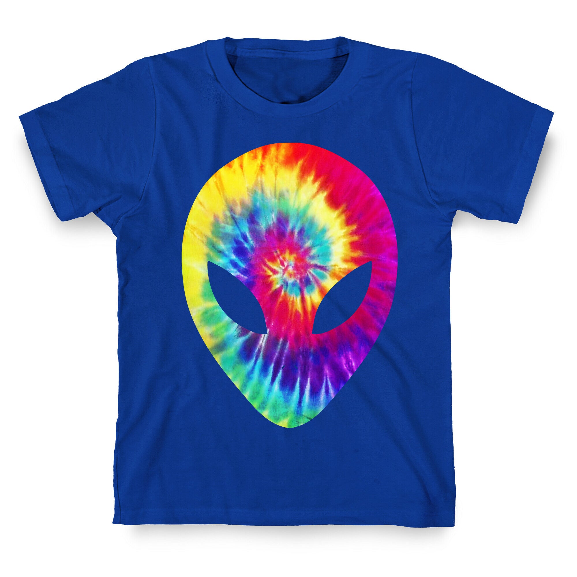 Tie Dye Alien Head T-Shirt