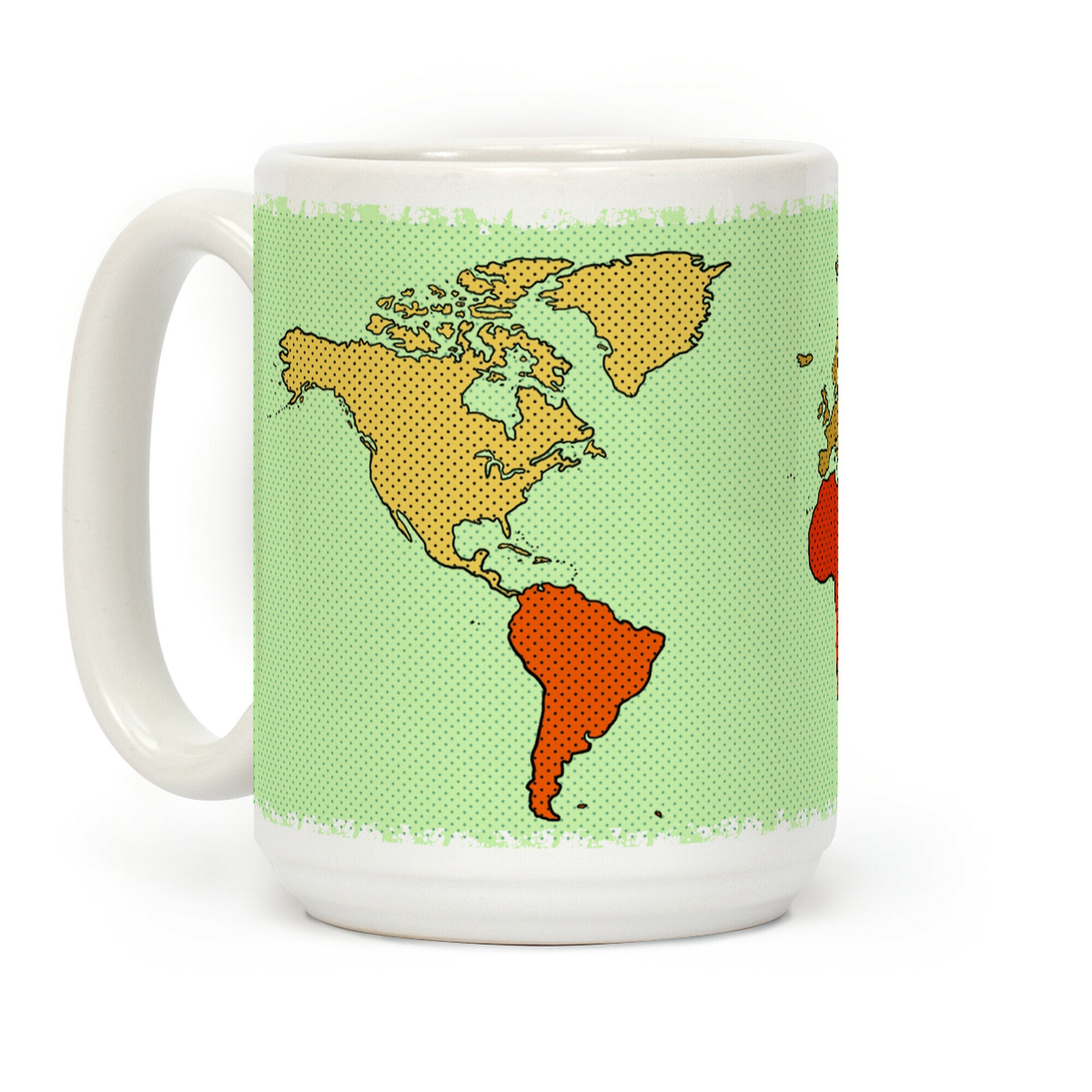 Wanderlust World Map Coffee Mug