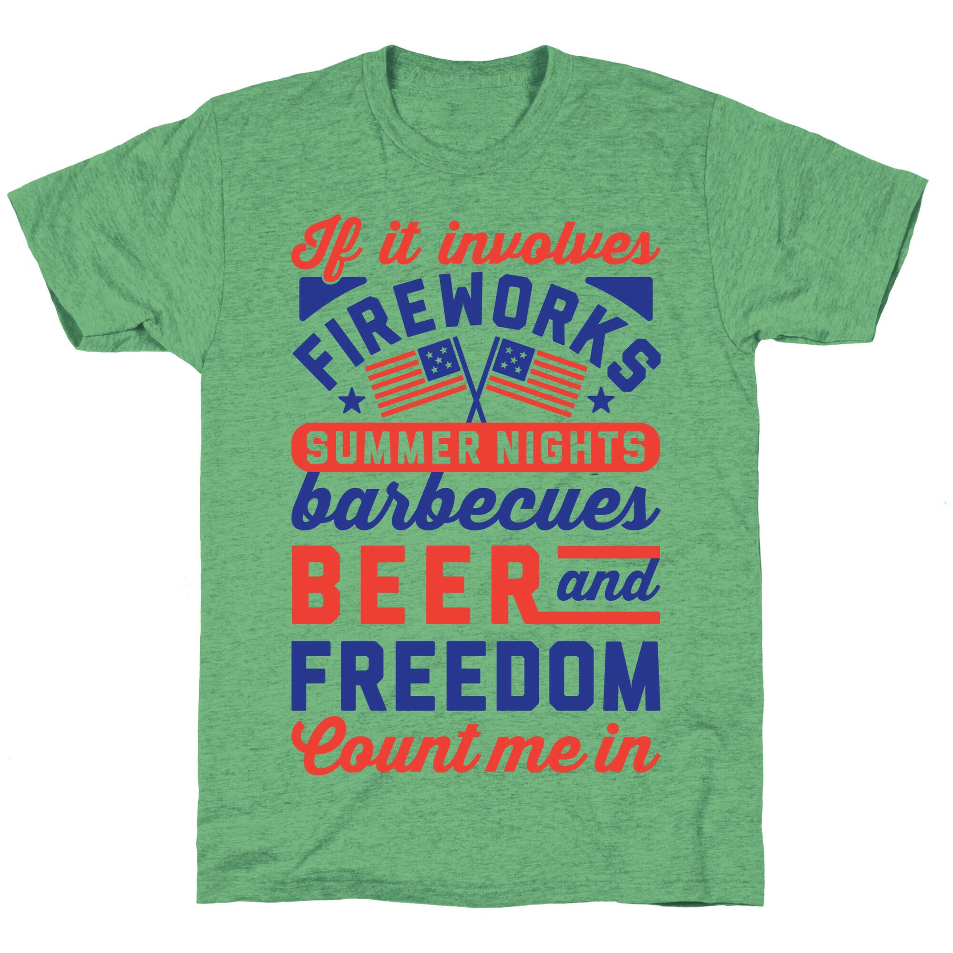 If It Involves Fireworks Count Me In Unisex Triblend Tee