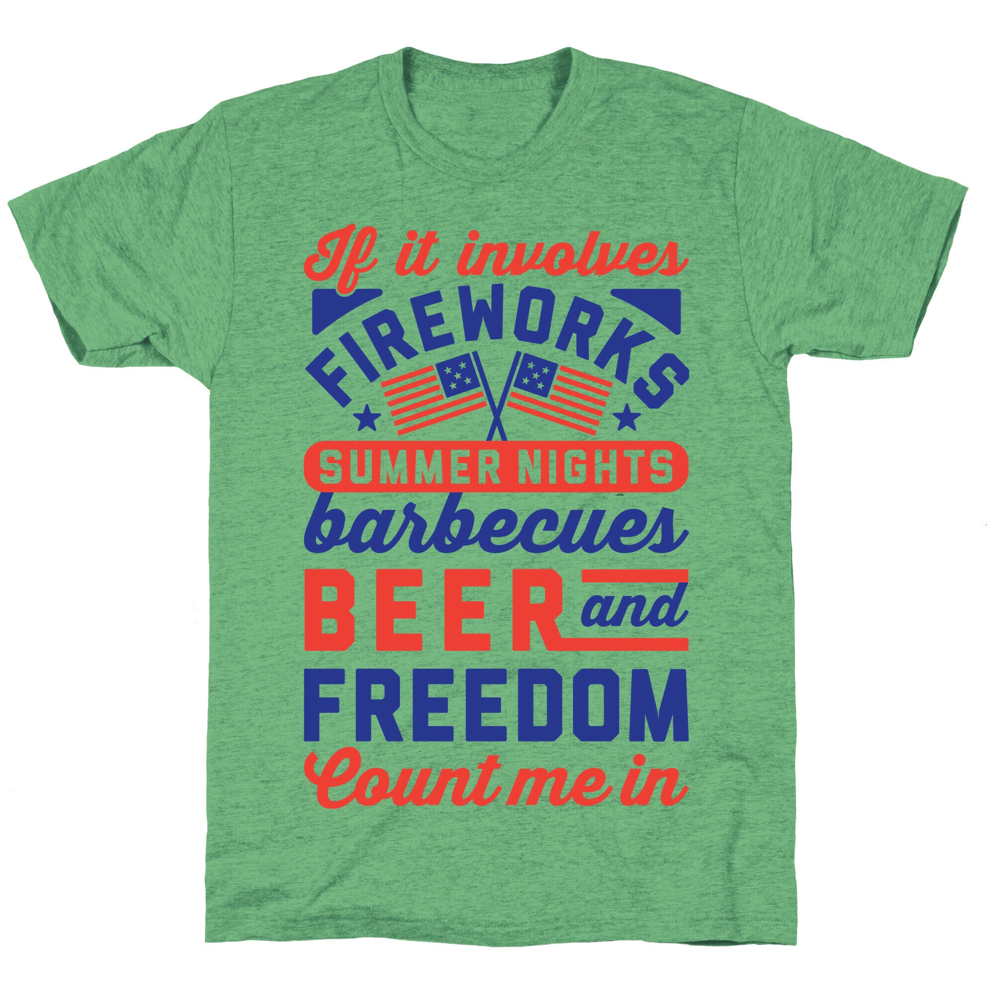 If It Involves Fireworks Count Me In Unisex Triblend Tee
