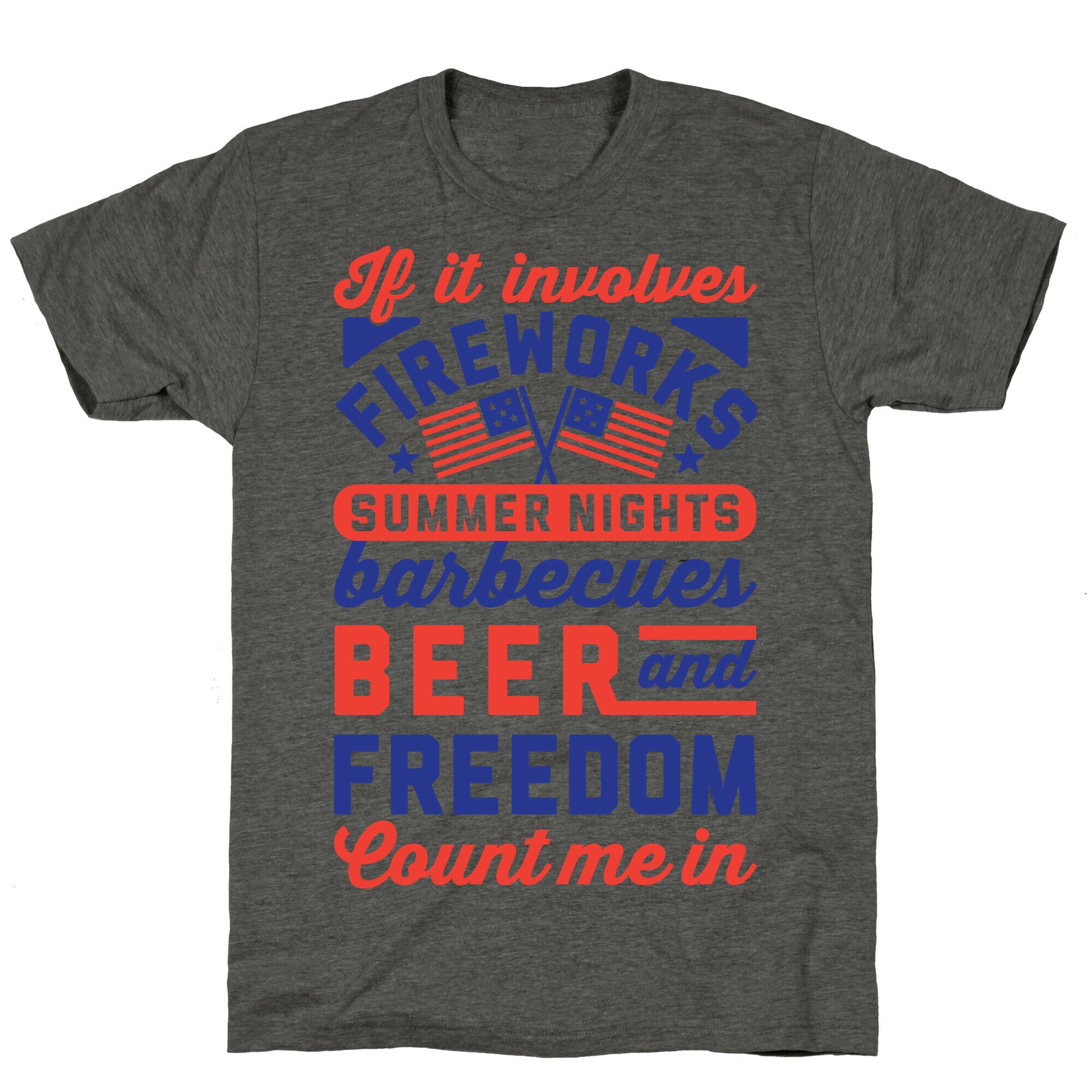 If It Involves Fireworks Count Me In Unisex Triblend Tee