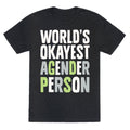 World's Okayest Agender Person Unisex Triblend Tee