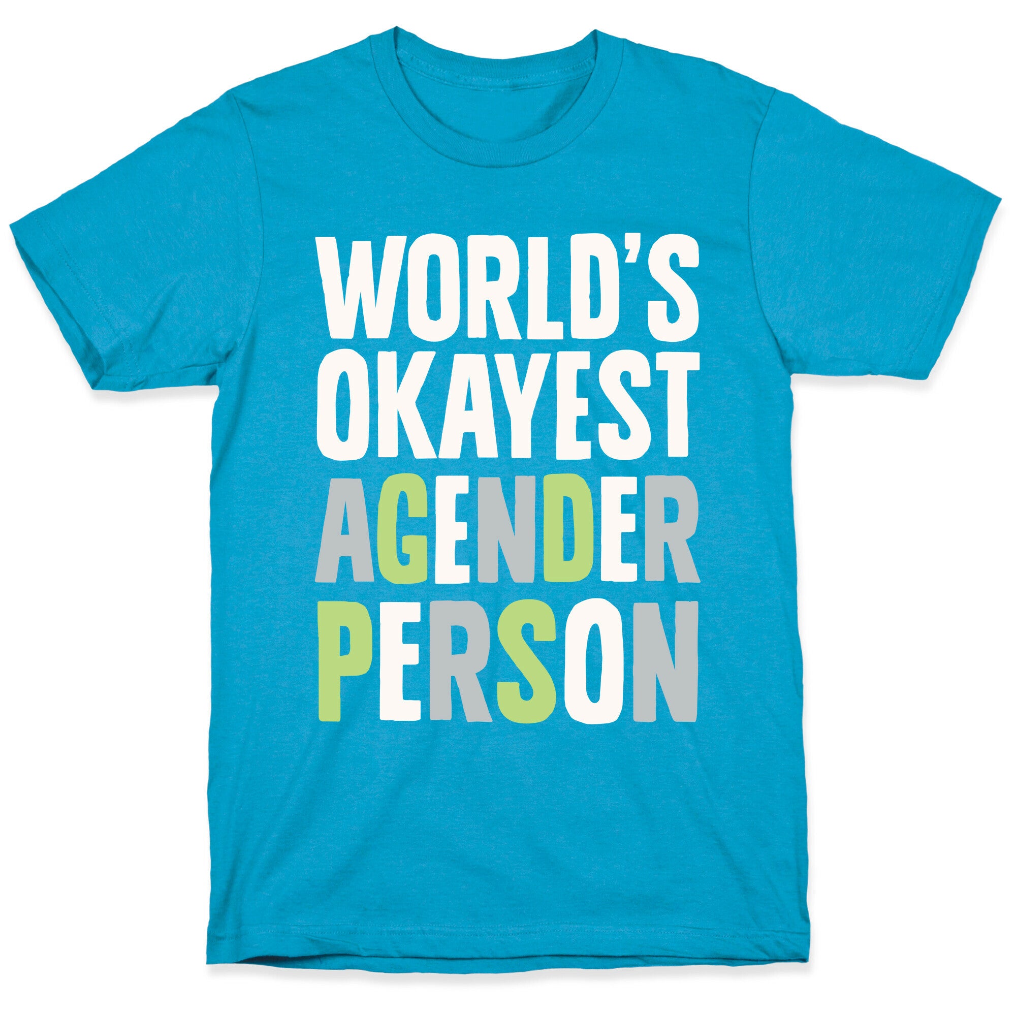 World's Okayest Agender Person Unisex Triblend Tee