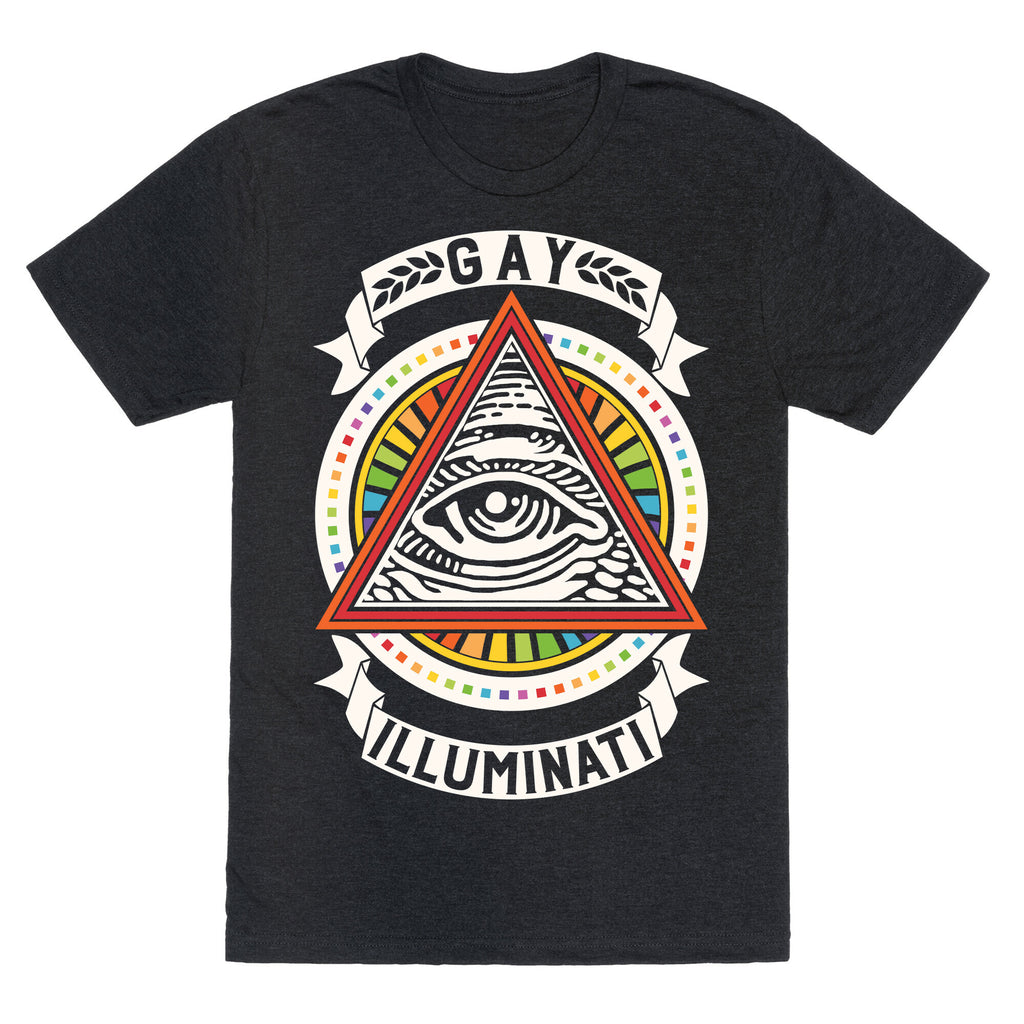 Gay Illuminati Unisex Triblend Tee