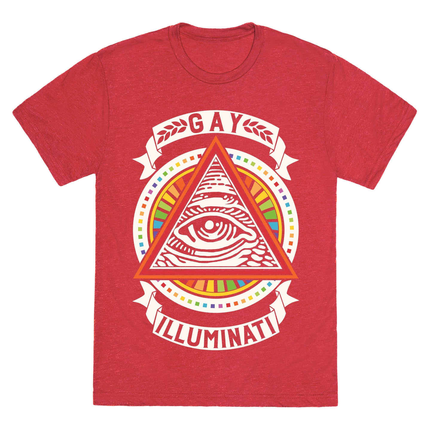 Gay Illuminati Unisex Triblend Tee