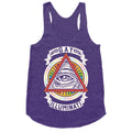 Gay Illuminati Racerback Tank