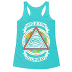 Gay Illuminati Racerback Tank