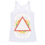 Gay Illuminati Racerback Tank