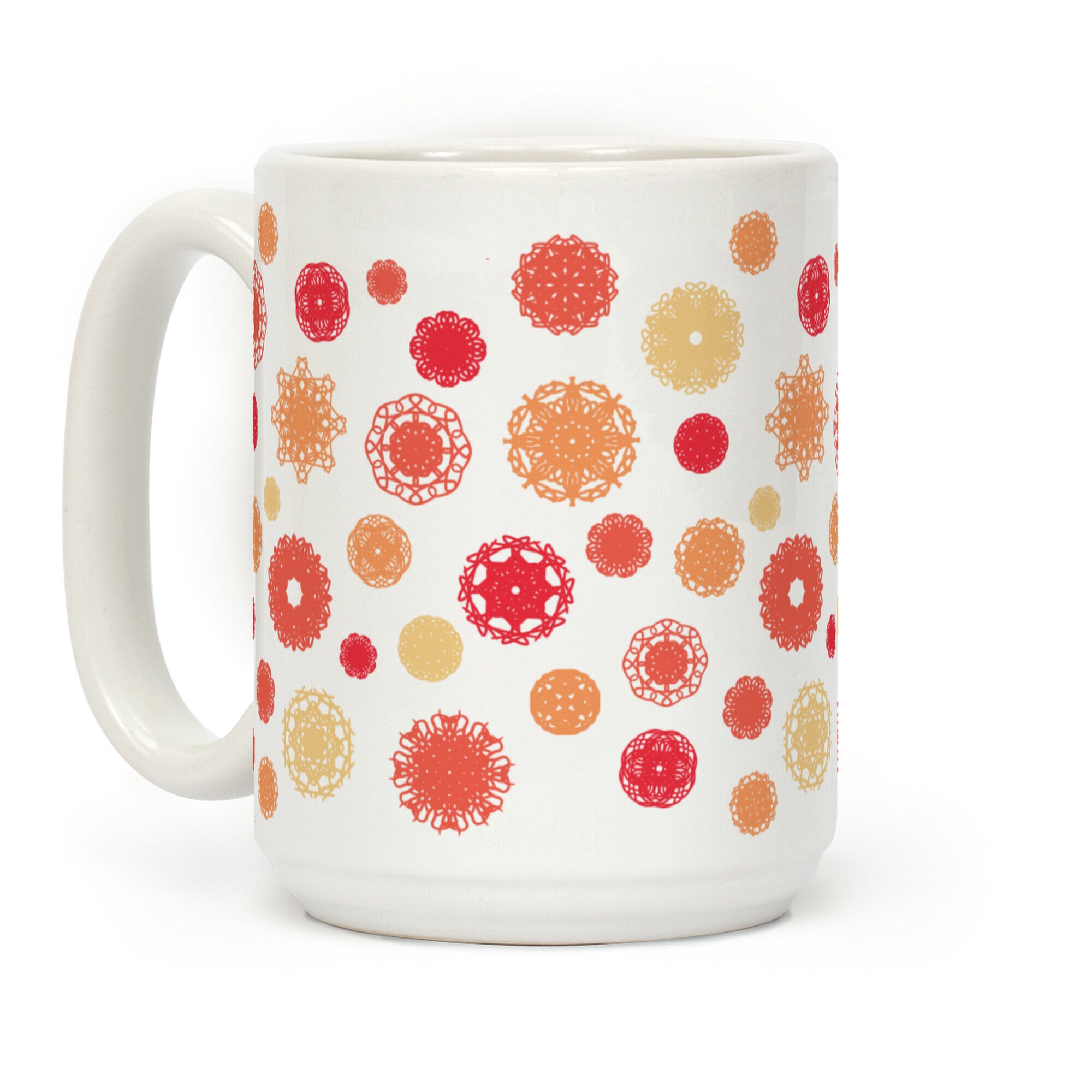 Fractal Flower Pattern Coffee Mug