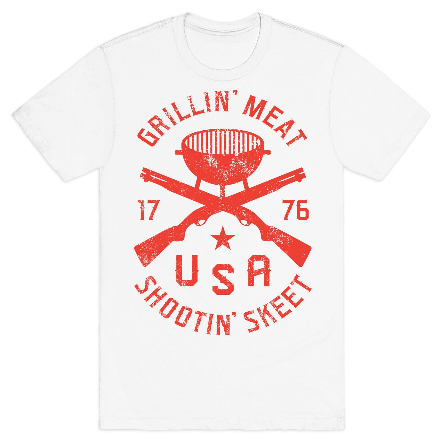 Grillin' Meat Shootin' Skeet T-Shirt