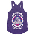 Bisexual Illuminati Racerback Tank