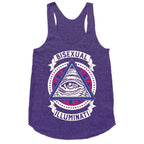 Bisexual Illuminati Racerback Tank