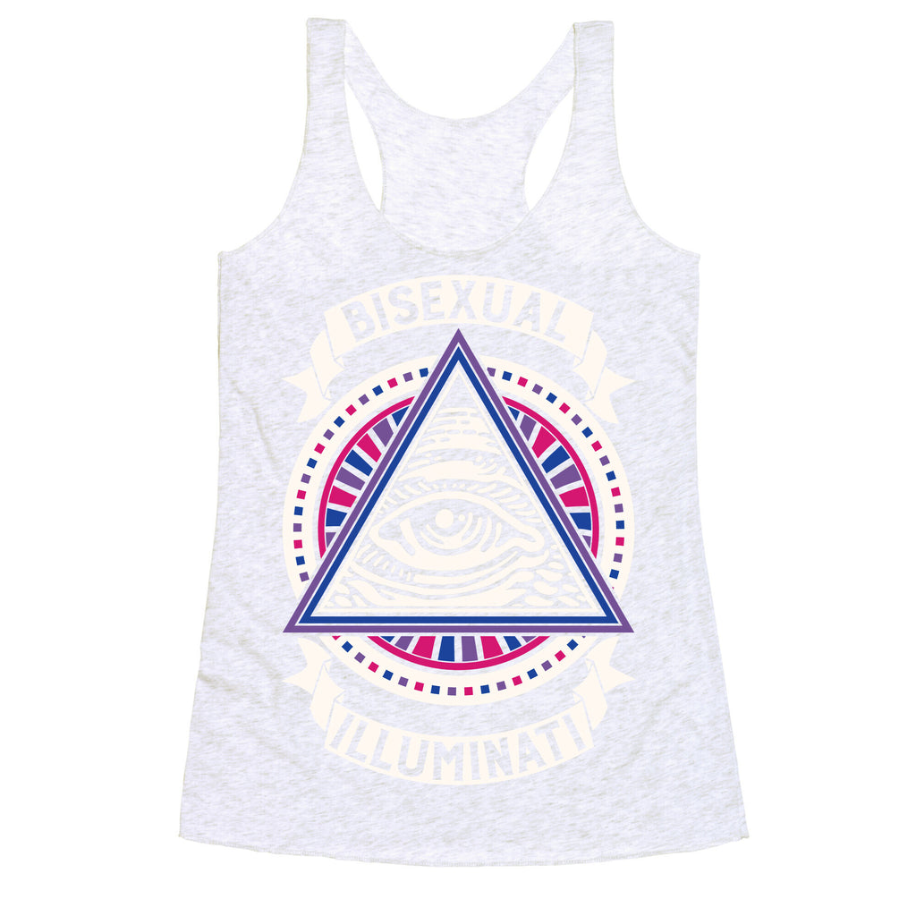 Bisexual Illuminati Racerback Tank