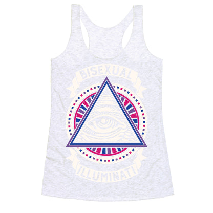 Bisexual Illuminati Racerback Tank