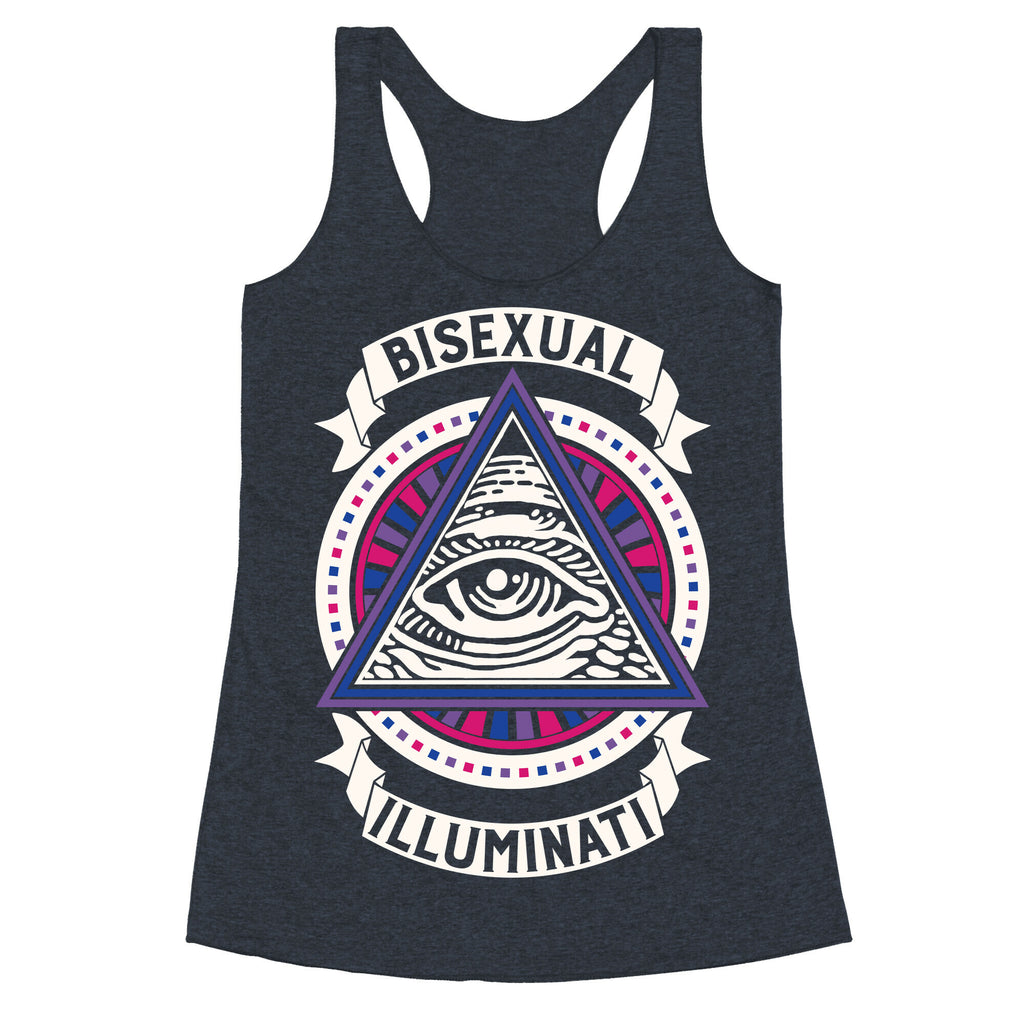 Bisexual Illuminati Racerback Tank