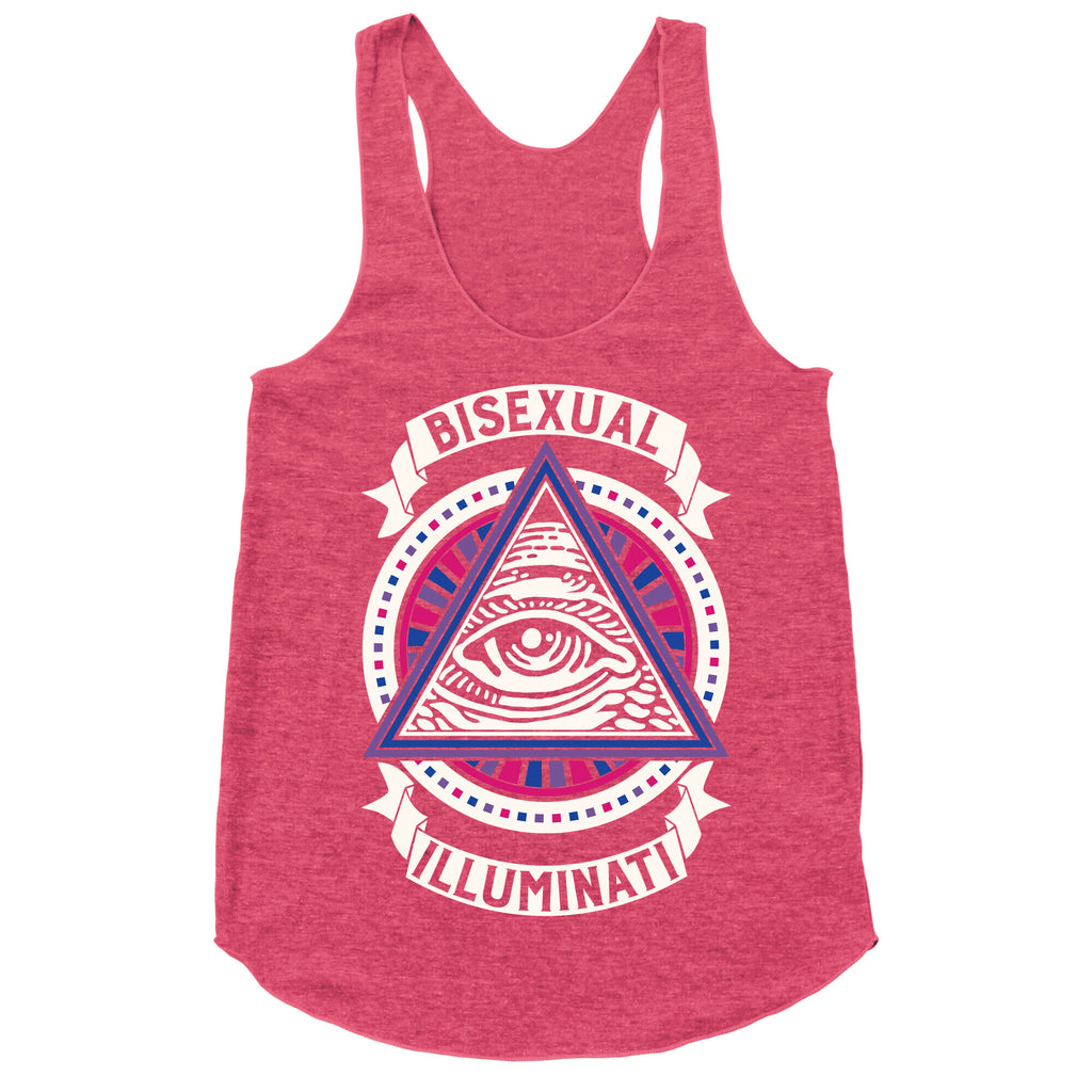 Bisexual Illuminati Racerback Tank