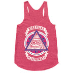 Bisexual Illuminati Racerback Tank