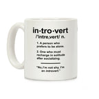 Introvert Definition Coffee Mug