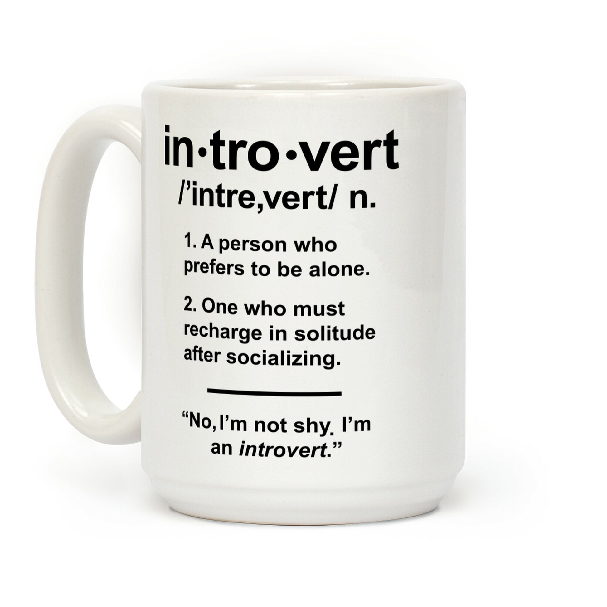 Introvert Definition Coffee Mug