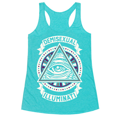 Demisexual Illuminati Racerback Tank