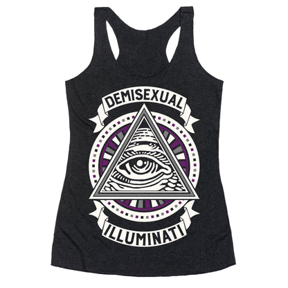 Demisexual Illuminati Racerback Tank